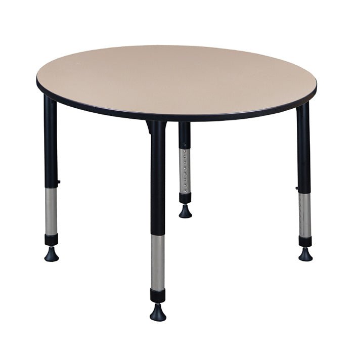Regency Kee 48 in. Round Height Adjustable Classroom Activity Table - SchoolOutlet