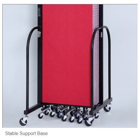 Screenflex FSL6011 - 11 Panels Standard Portable Room Divider 20' 5" L x 6' H - SchoolOutlet