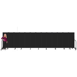 Screenflex FSL6013-WX13 Panels Standard Portable Room Divider 24' 1" L x 6' H