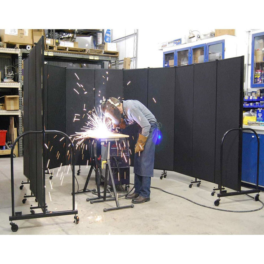 Screenflex FSL605-WX - 5 Panels Standard Portable Room Divider 9' 5" L x 6' H - SchoolOutlet