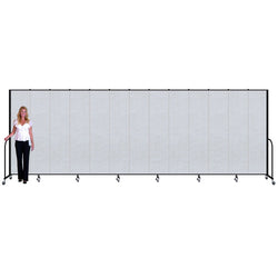 Screenflex FSL8013 - 13 Panels Standard Portable Room Divider 24' 1" L x 8' H