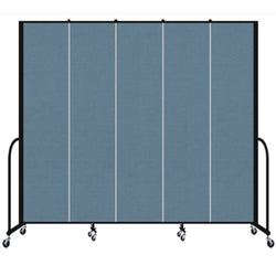 Screenflex FSL805 - 5 Panels Standard Portable Room Divider 9' 5" L x 8' H