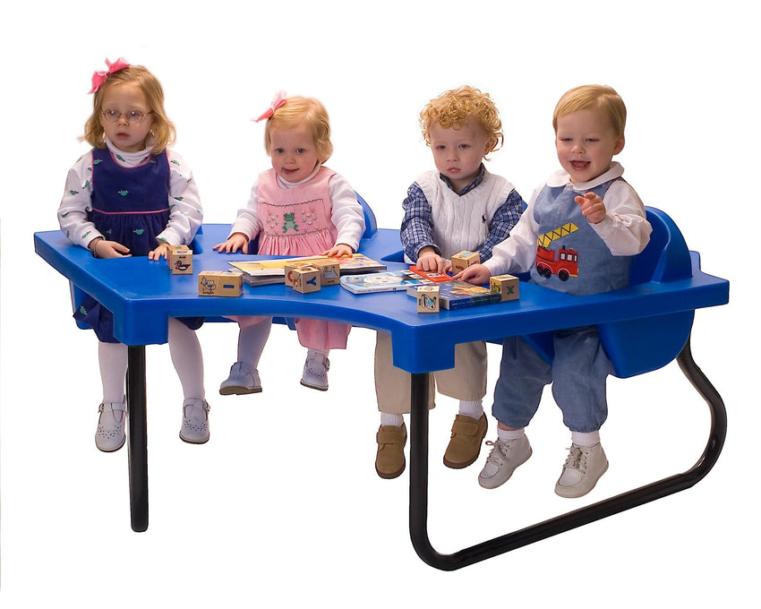 Four-Seat Junior Toddler Table (Toddler Tables TOD-4JR) - SchoolOutlet
