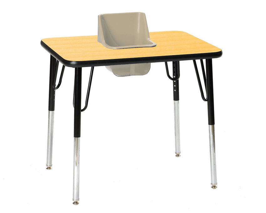 One-Seat Rectangular Toddler Table 30"W X 24"L (Toddler Tables TOD-TT1) - SchoolOutlet