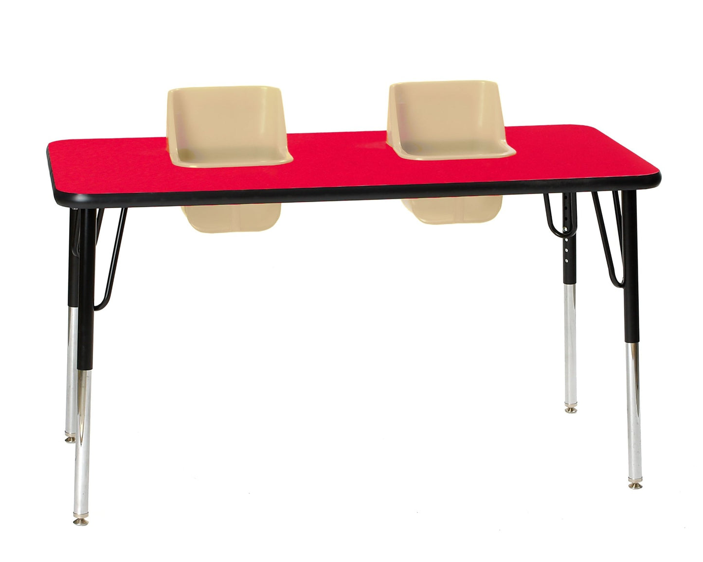 Two-Seat Rectangular Toddler Table (Toddler Tables TOD-TT2) - SchoolOutlet