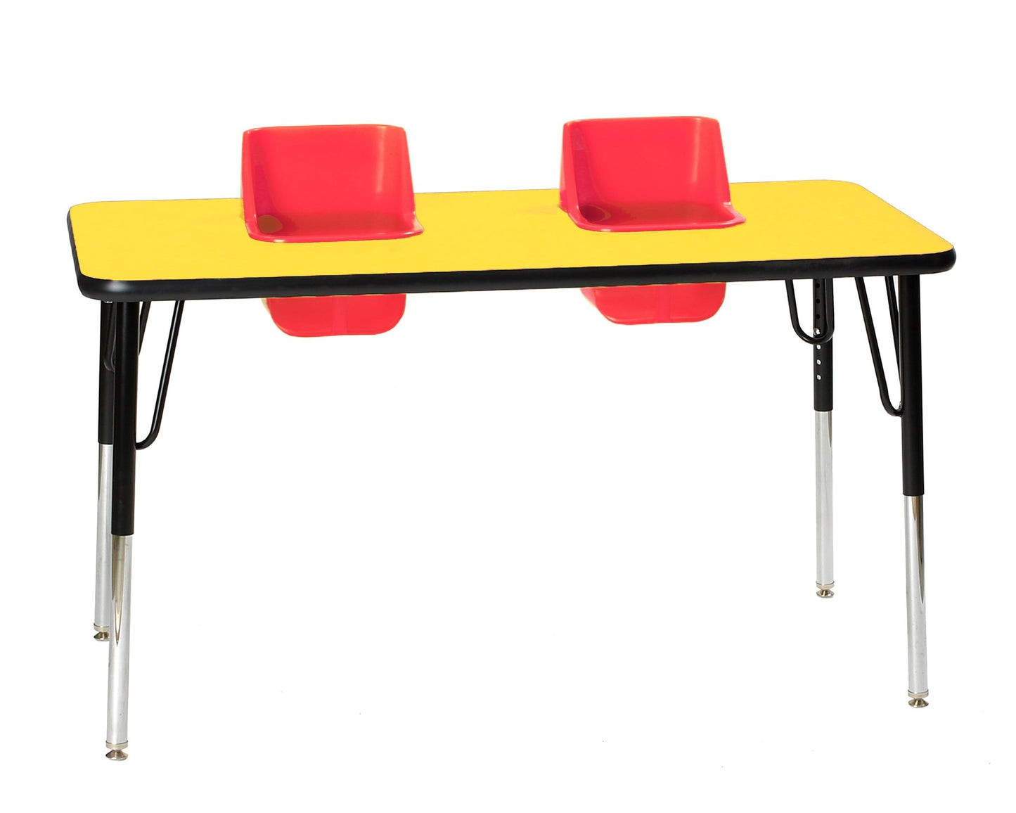 Two-Seat Rectangular Toddler Table (Toddler Tables TOD-TT2) - SchoolOutlet