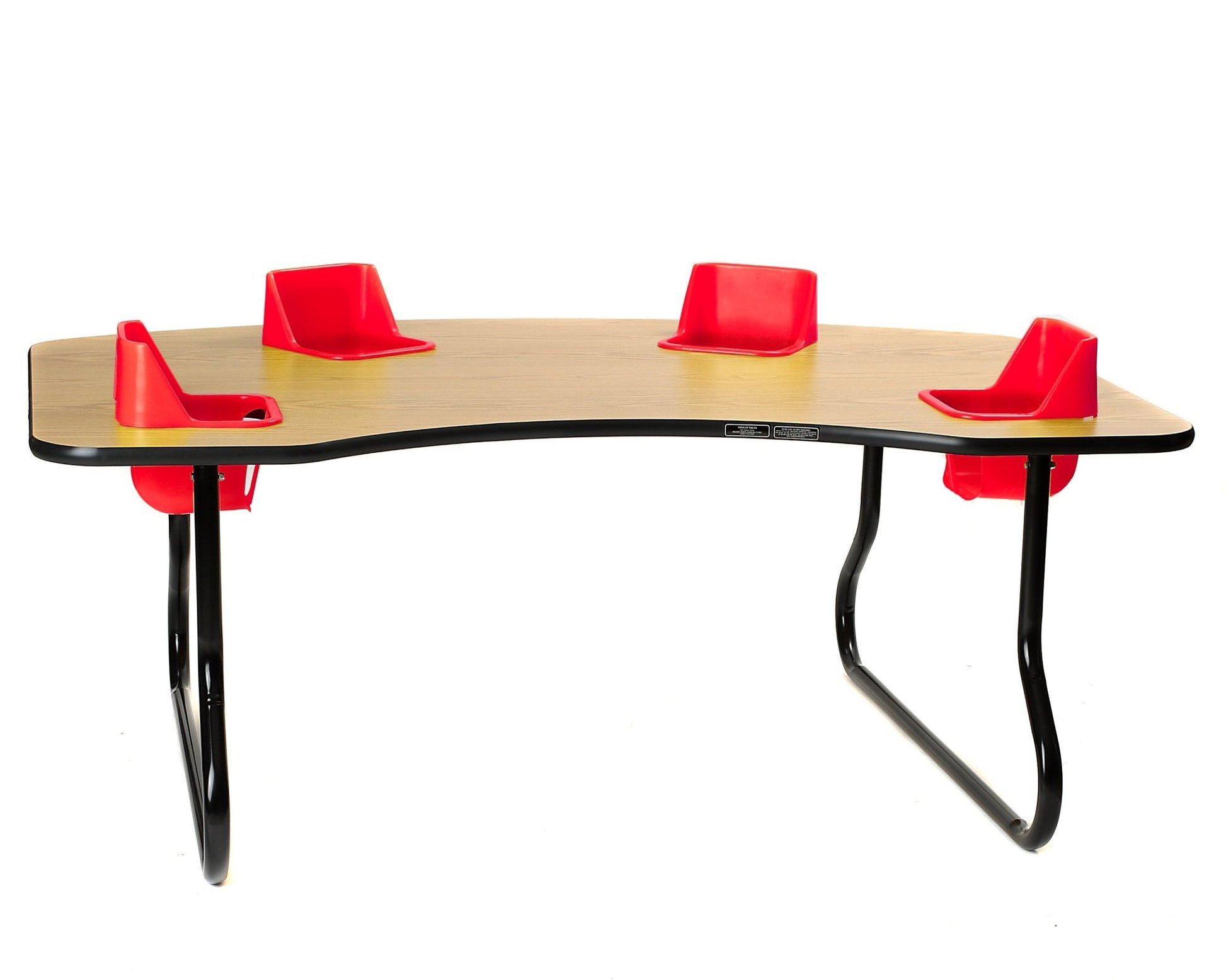Four-Seat Toddler Table - Traditional (14" H) (Toddler Tables TOD-TT414) - SchoolOutlet