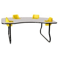 Four-Seat Toddler Table - Traditional (27" H) (Toddler Tables TOD-TT427) - SchoolOutlet