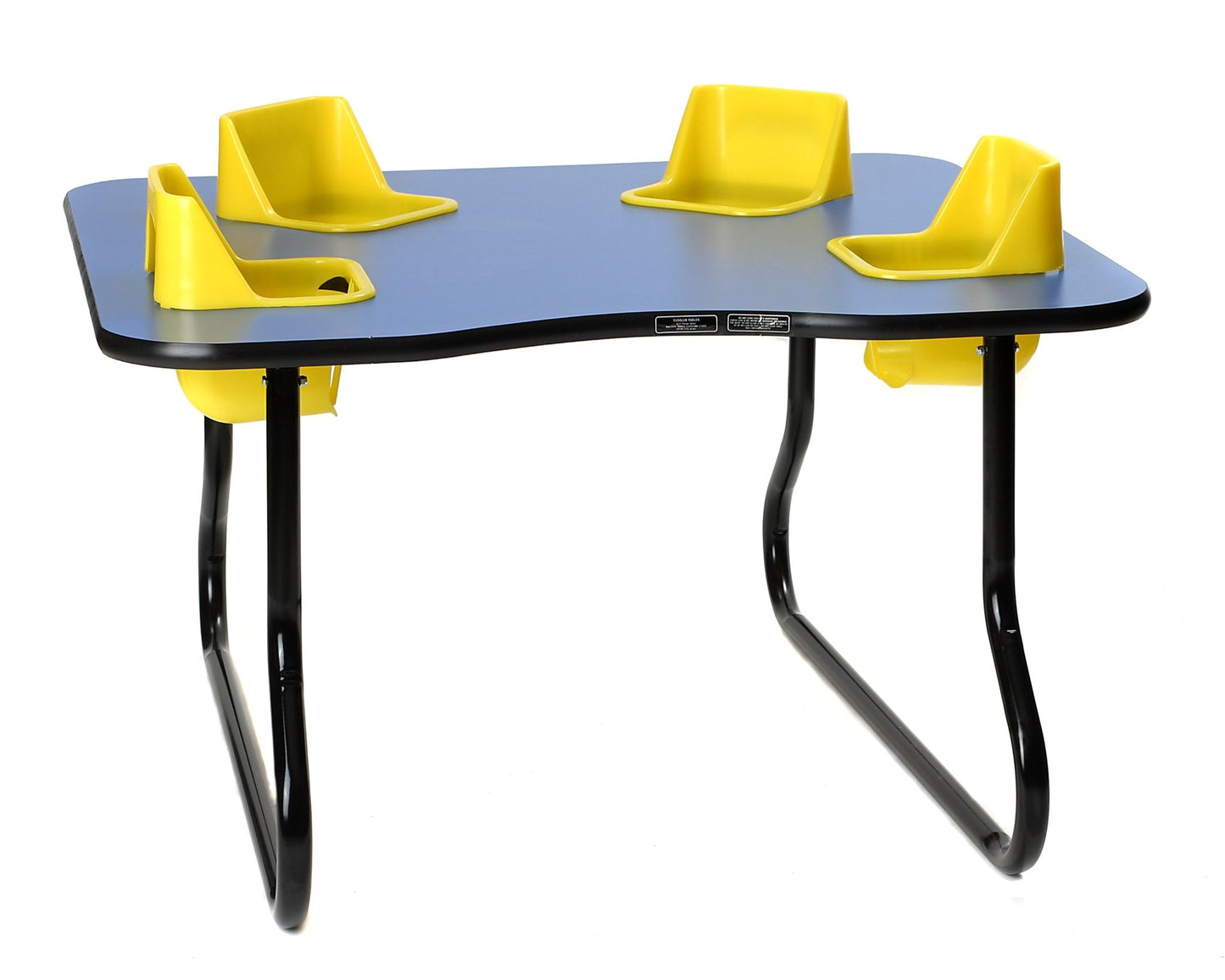 Four-Seat Kidney Toddler Table - Space Saver (27" H) (Toddler Tables TOD-TT427SS) - SchoolOutlet