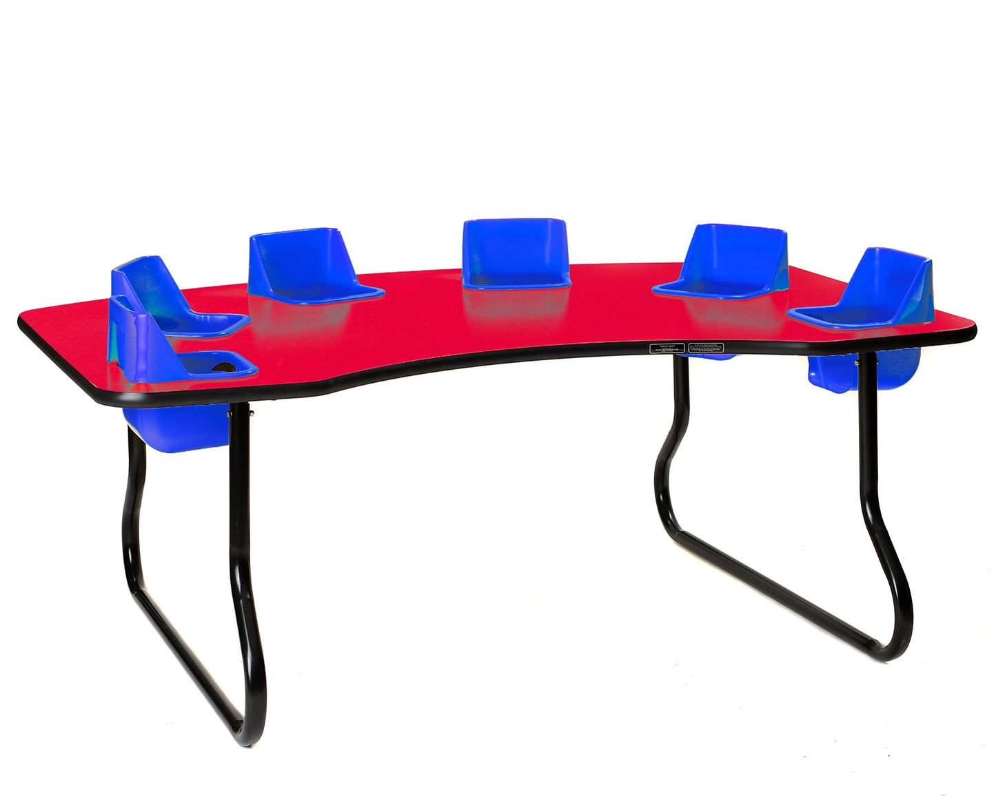 Six-Seat Kidney Toddler Table (14" H) (Toddler Tables TOD-TT614) - SchoolOutlet