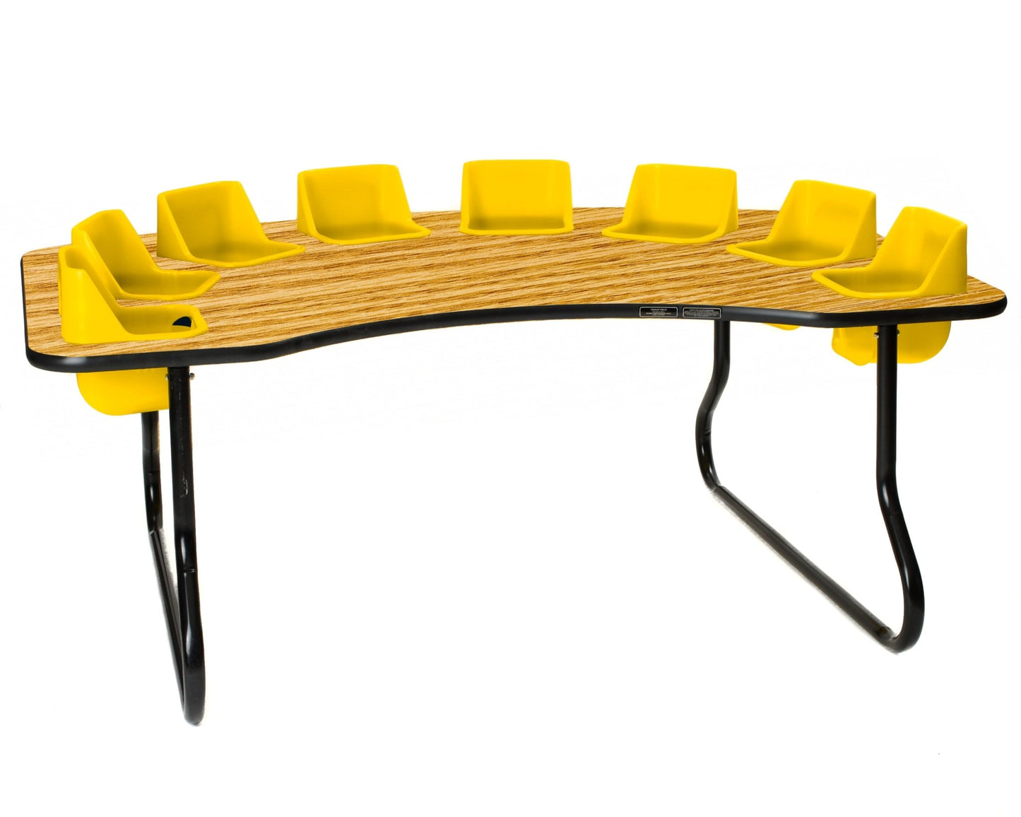 Eight-Seat Kidney Toddler Table (14" H) (Toddler Tables TOD-TT814) - SchoolOutlet