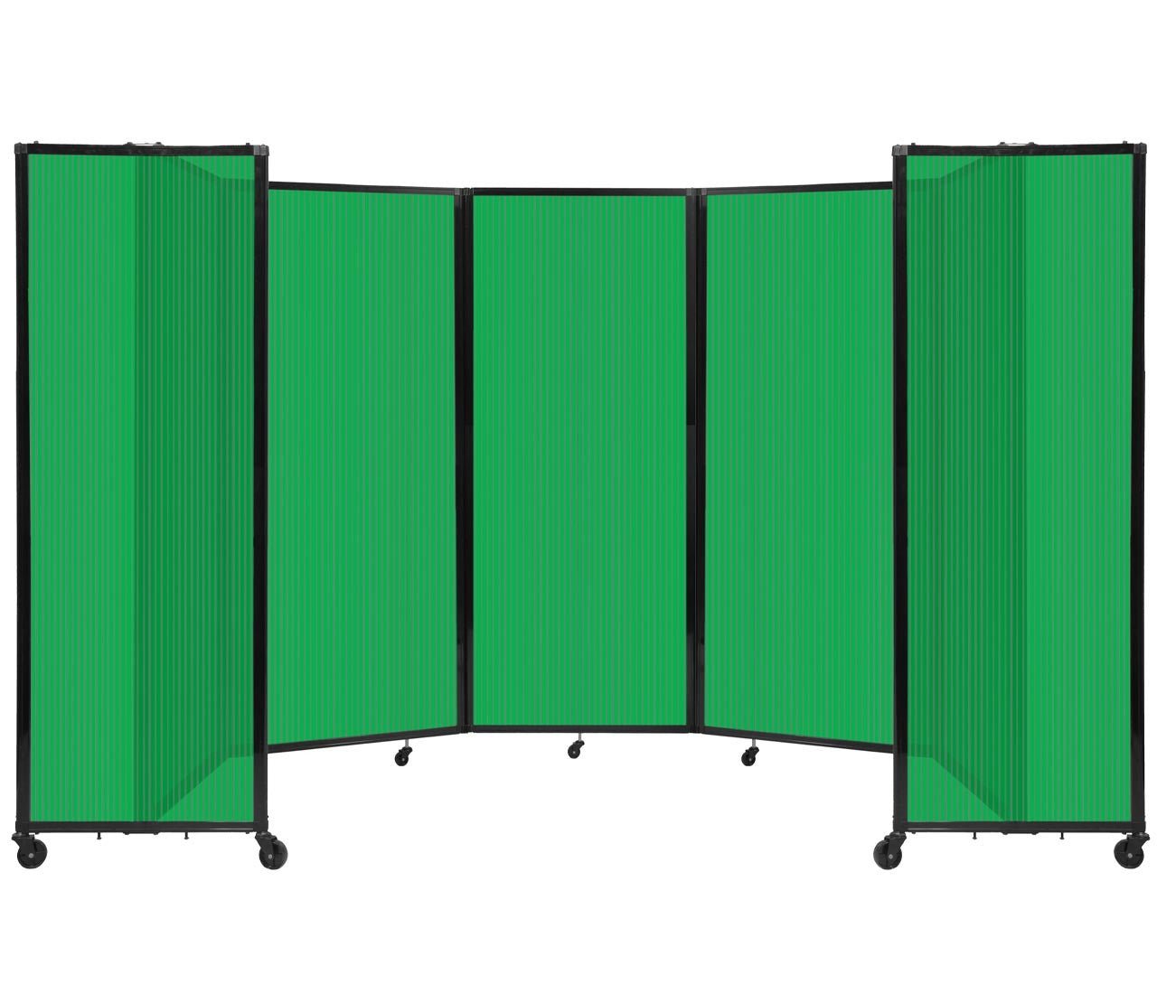 Room Divider Accordion Portable Partition Translucent Polycarbonate - SchoolOutlet