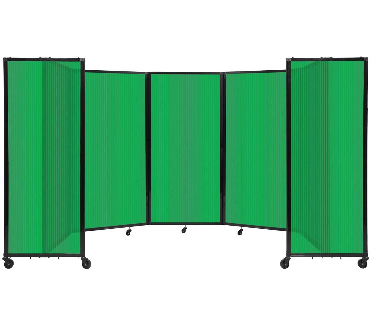 Room Divider Accordion Portable Partition Translucent Polycarbonate - SchoolOutlet
