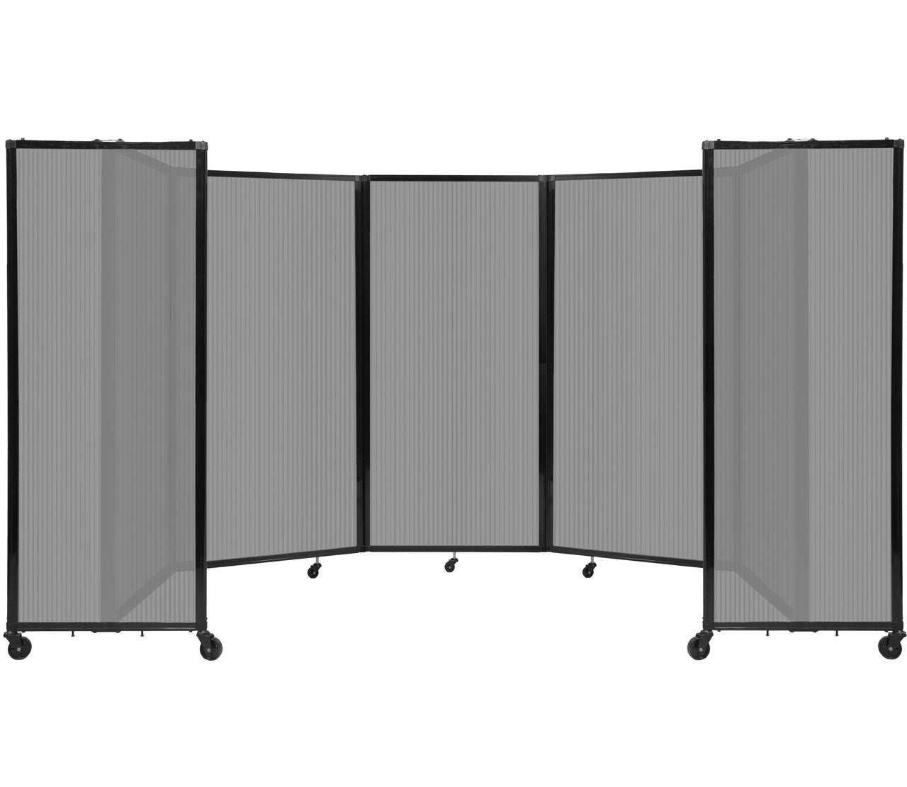 Room Divider Accordion Portable Partition Translucent Polycarbonate - SchoolOutlet