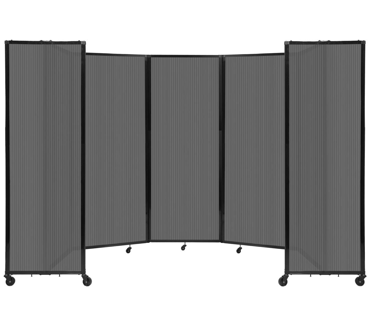 Room Divider Accordion Portable Partition Translucent Polycarbonate - SchoolOutlet