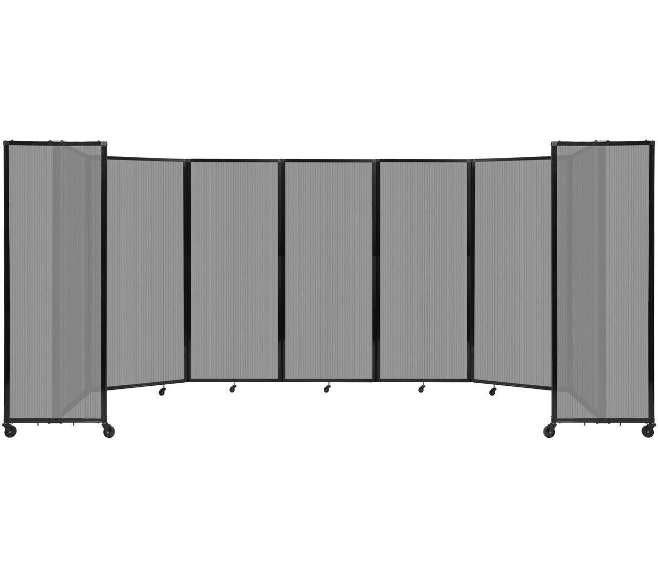 Room Divider Accordion Portable Partition Translucent Polycarbonate - SchoolOutlet