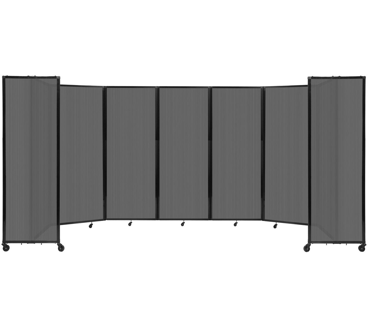 Room Divider Accordion Portable Partition Translucent Polycarbonate - SchoolOutlet