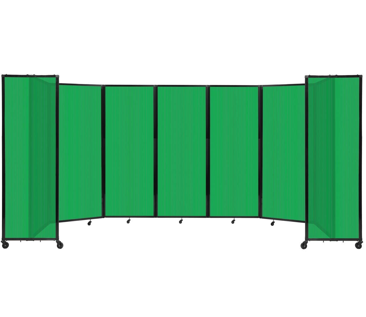 Room Divider Accordion Portable Partition Translucent Polycarbonate - SchoolOutlet