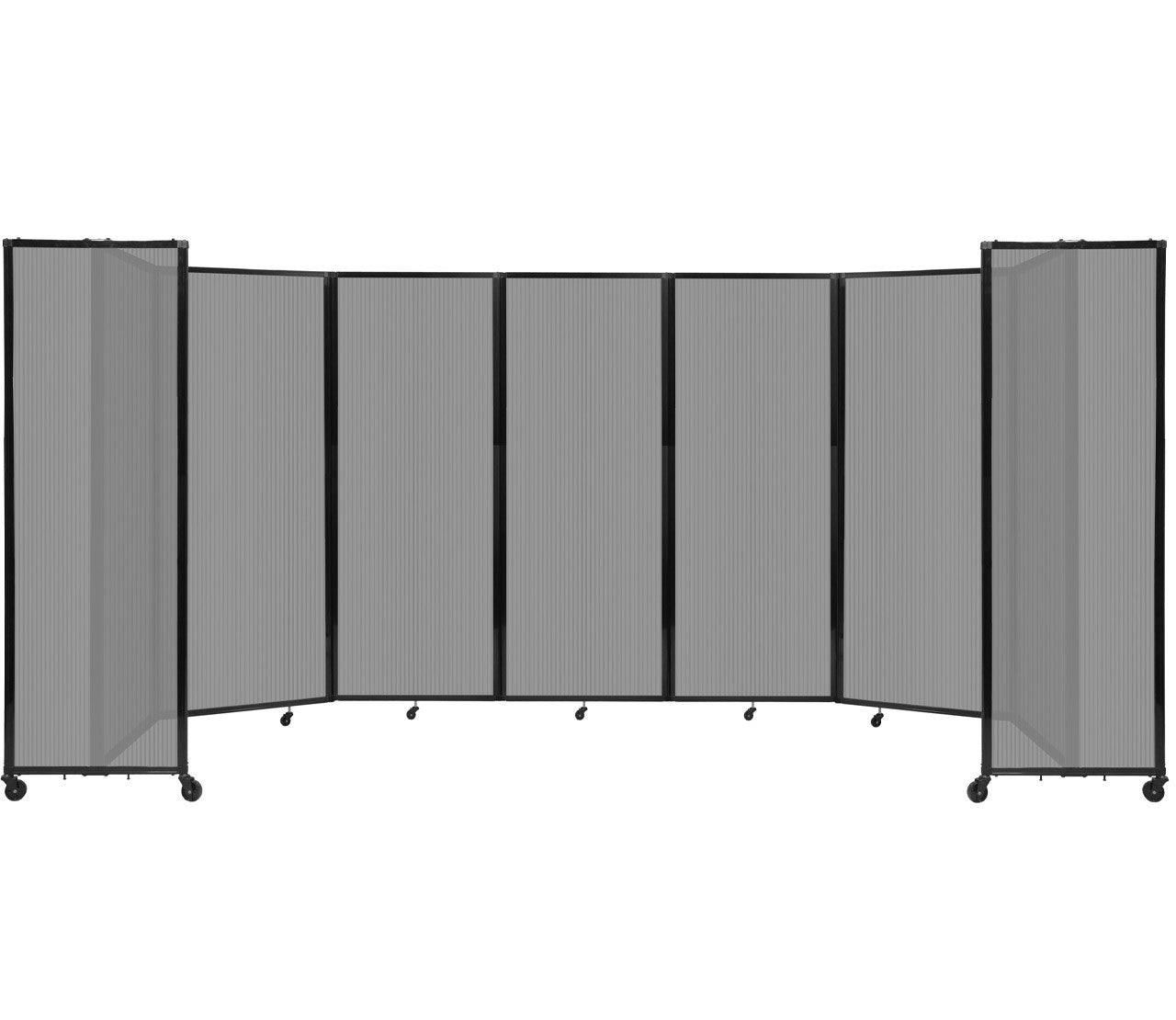 Room Divider Accordion Portable Partition Translucent Polycarbonate - SchoolOutlet