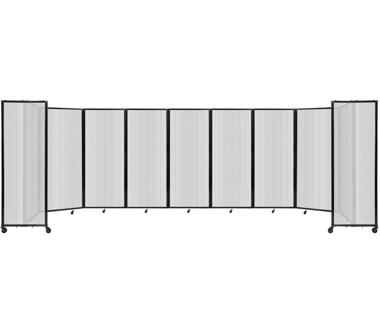 Room Divider Accordion Portable Partition Translucent Polycarbonate - SchoolOutlet