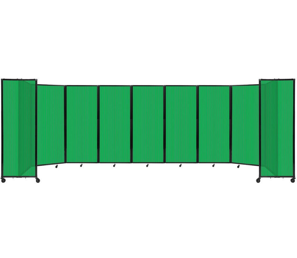 Room Divider Accordion Portable Partition Translucent Polycarbonate - SchoolOutlet