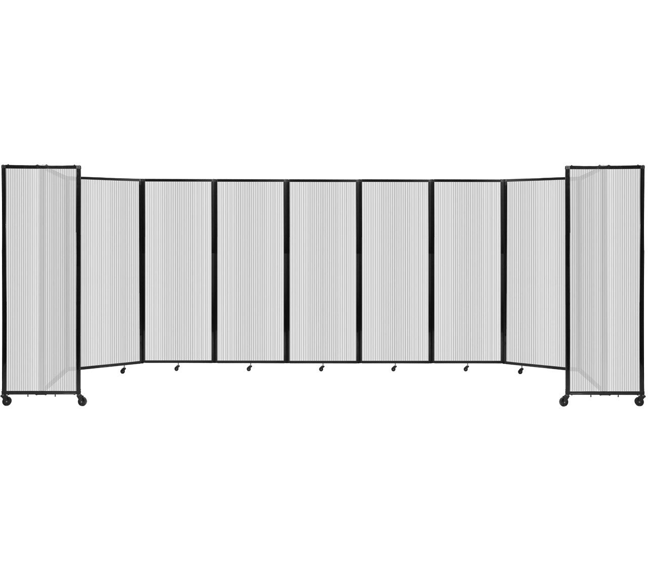 Room Divider Accordion Portable Partition Translucent Polycarbonate - SchoolOutlet