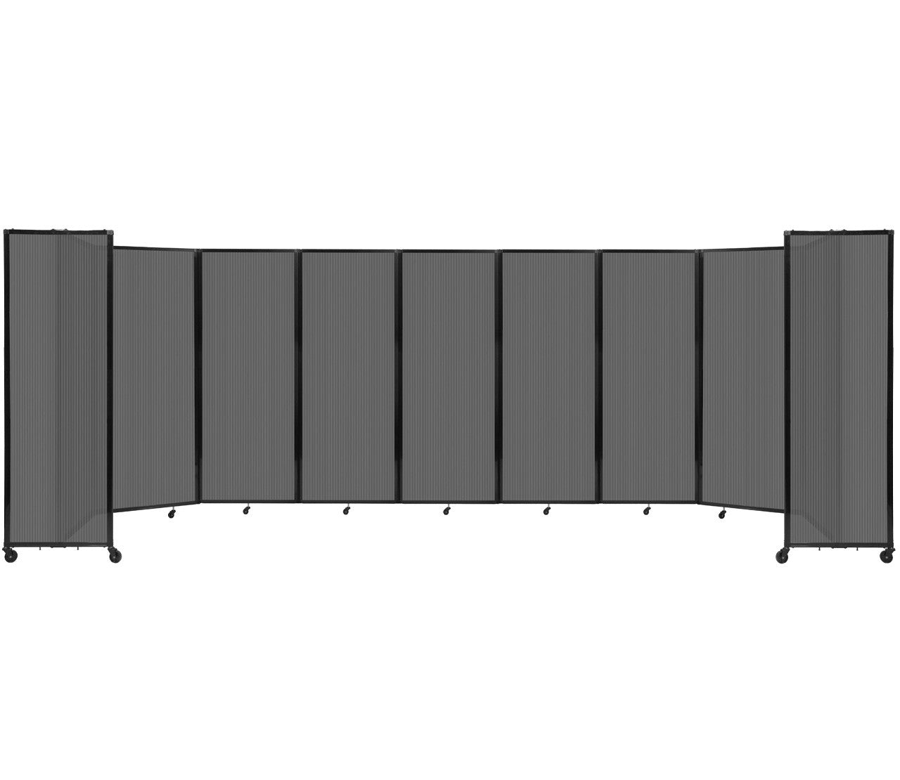 Room Divider Accordion Portable Partition Translucent Polycarbonate - SchoolOutlet