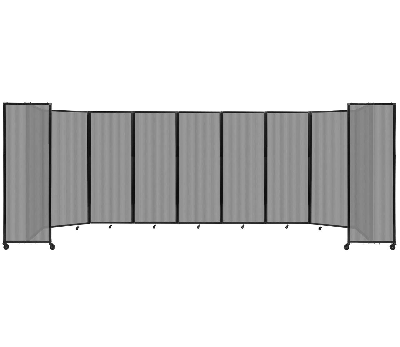 Room Divider Accordion Portable Partition Translucent Polycarbonate - SchoolOutlet