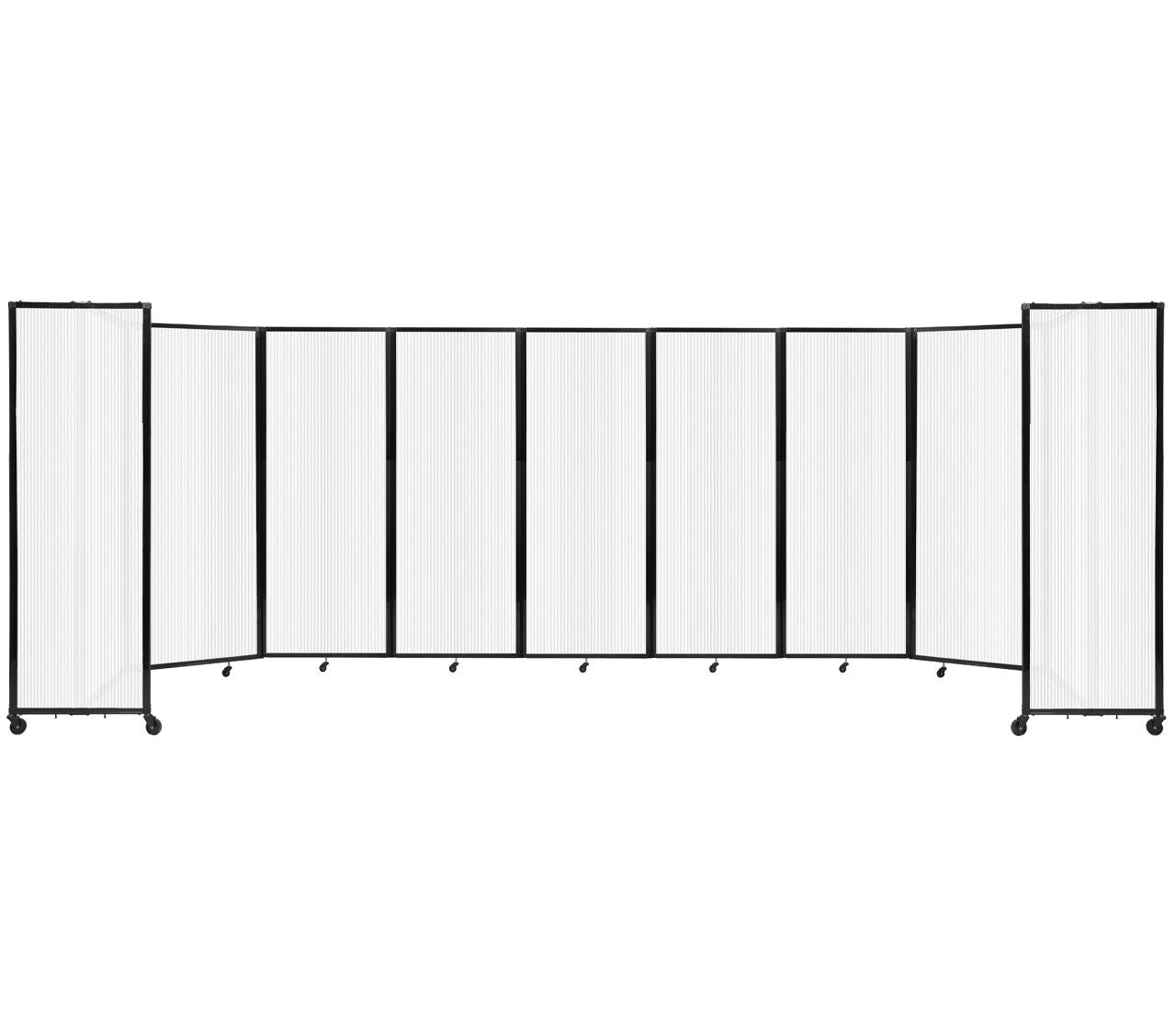 Room Divider Accordion Portable Partition Translucent Polycarbonate - SchoolOutlet
