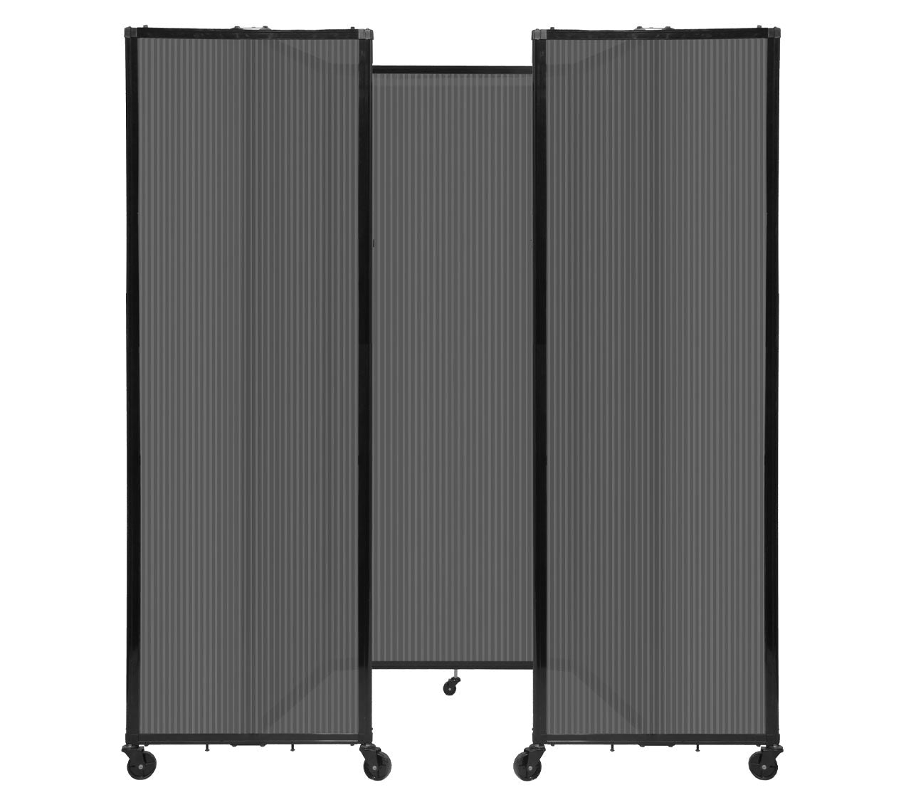 Room Divider Accordion Portable Partition Translucent Polycarbonate - SchoolOutlet