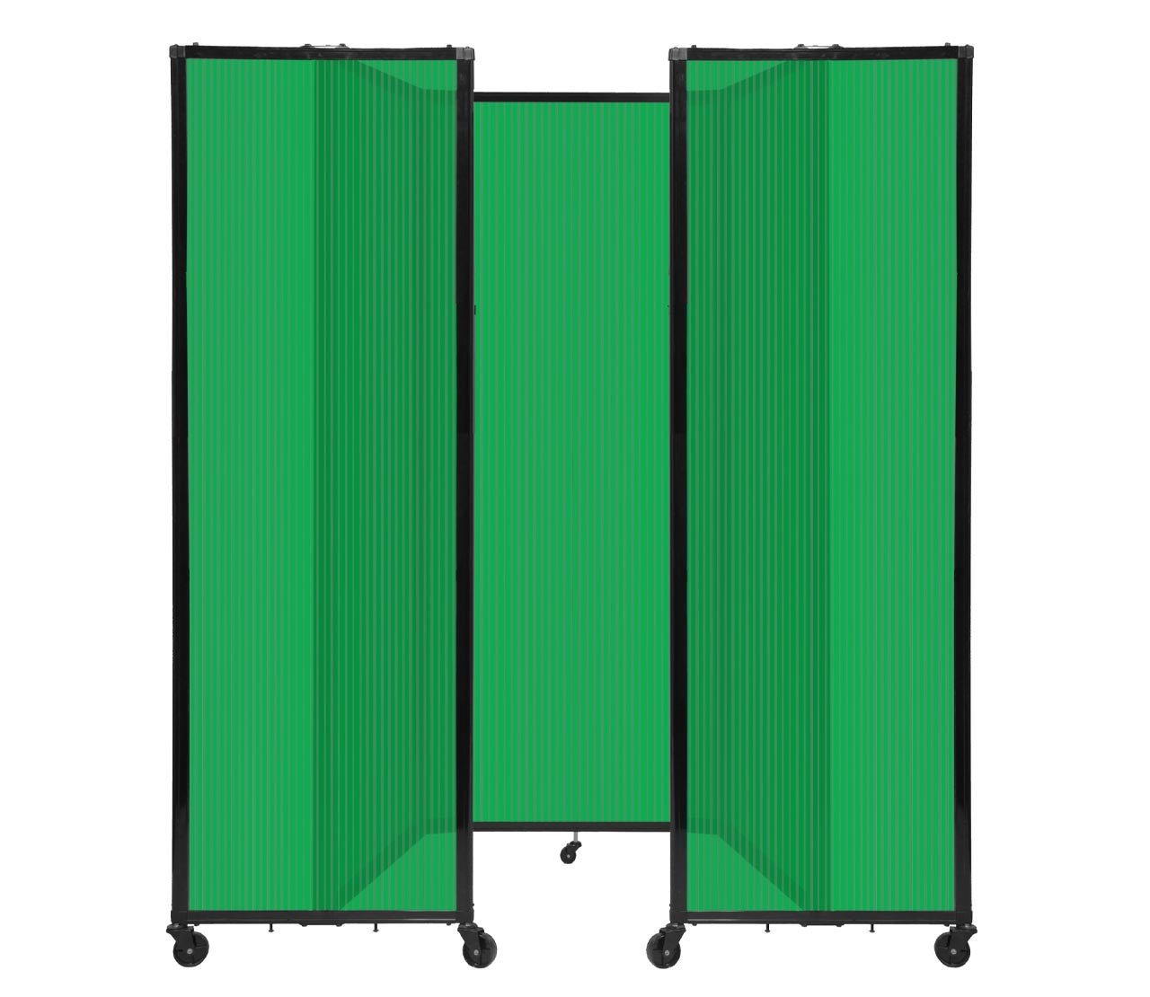 Room Divider Accordion Portable Partition Translucent Polycarbonate - SchoolOutlet