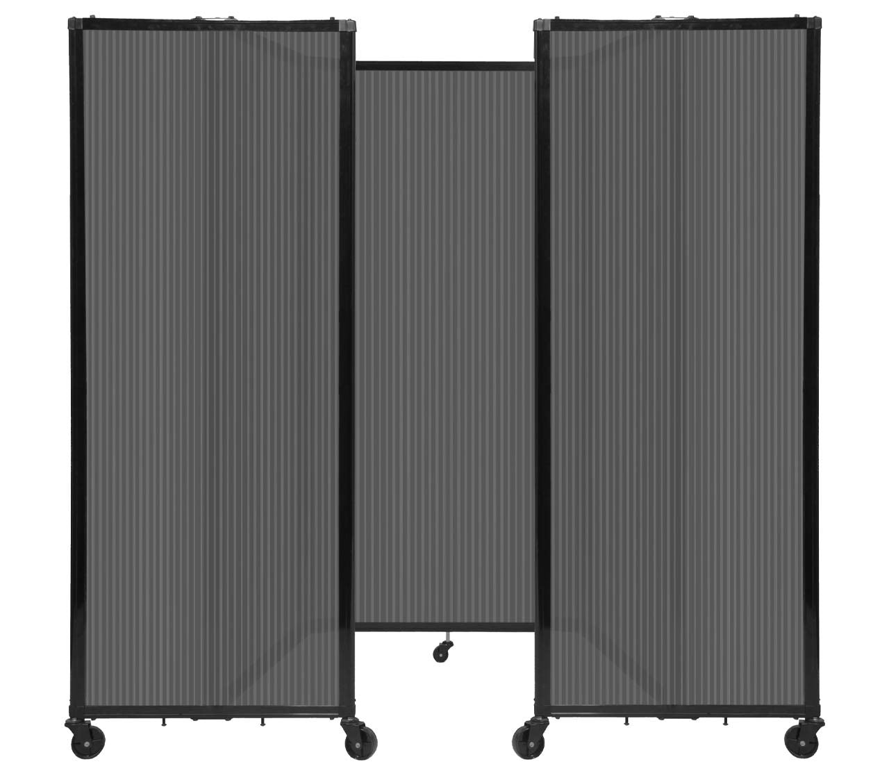 Room Divider Accordion Portable Partition Translucent Polycarbonate - SchoolOutlet