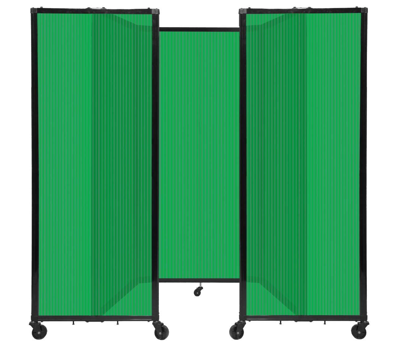 Room Divider Accordion Portable Partition Translucent Polycarbonate - SchoolOutlet