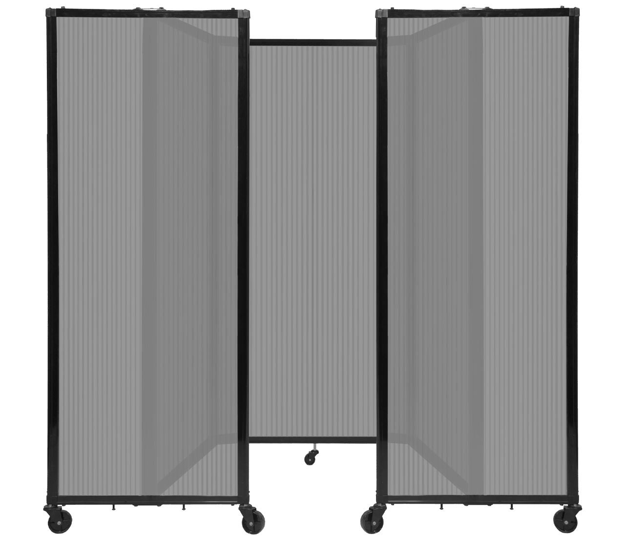 Room Divider Accordion Portable Partition Translucent Polycarbonate - SchoolOutlet