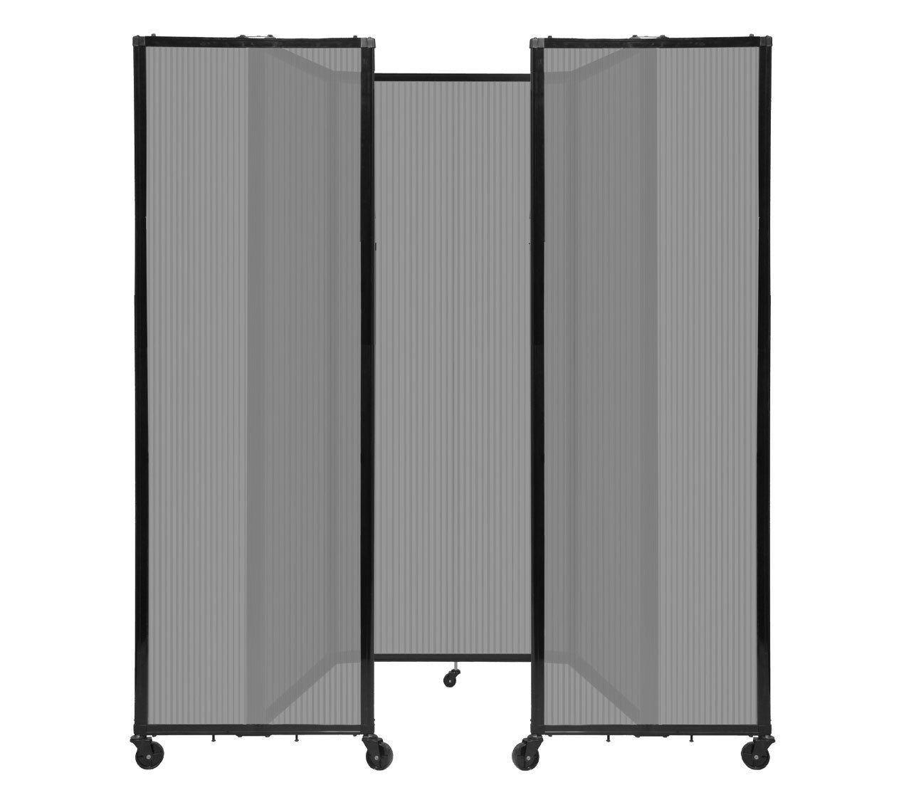 Room Divider Accordion Portable Partition Translucent Polycarbonate - SchoolOutlet