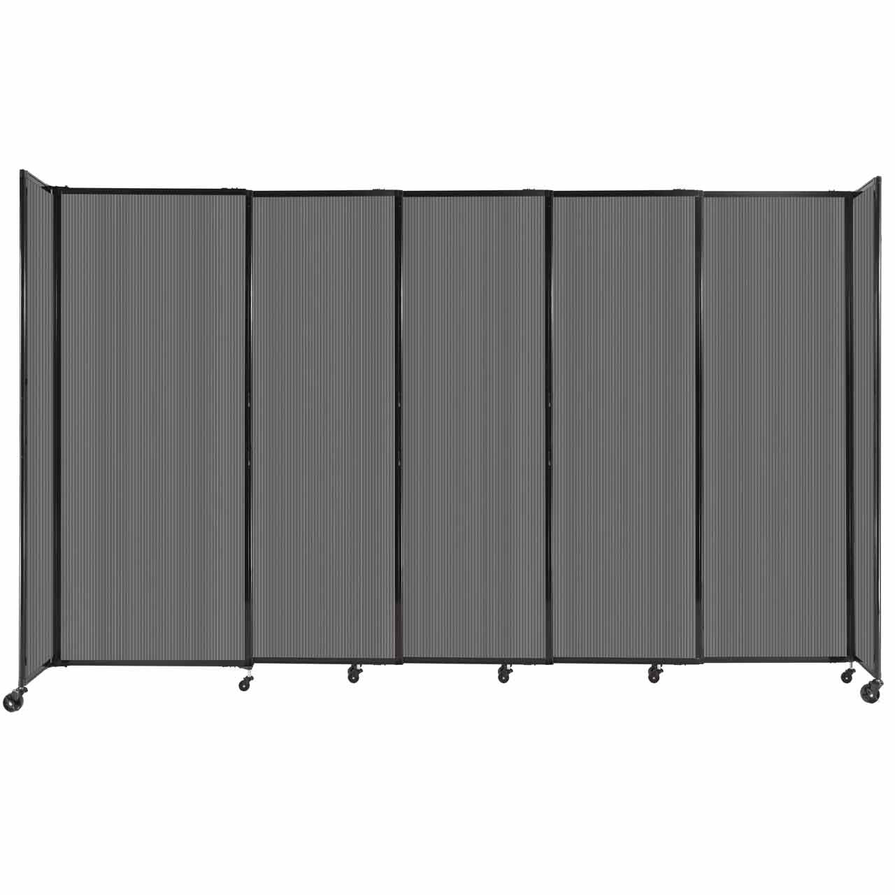 Room Divider Straight Wall Sliding Portable Partition Sound Absorbing Polycarbonate - SchoolOutlet
