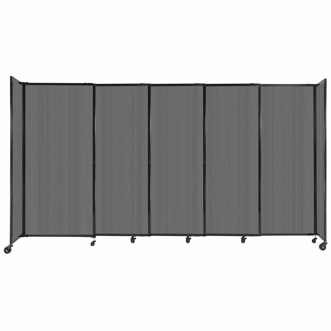 Room Divider Straight Wall Sliding Portable Partition Sound Absorbing Polycarbonate - SchoolOutlet