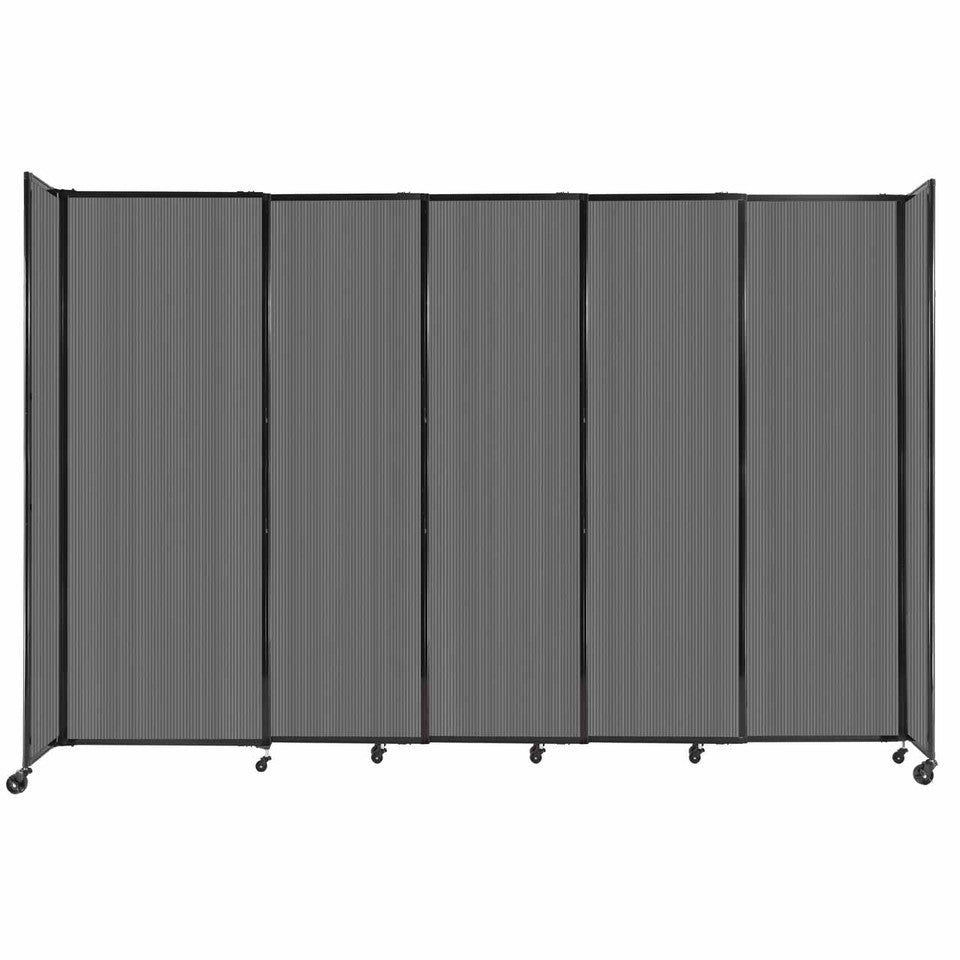Room Divider Straight Wall Sliding Portable Partition Sound Absorbing Polycarbonate - SchoolOutlet