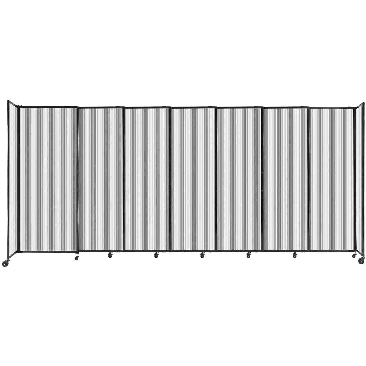 Room Divider Straight Wall Sliding Portable Partition Sound Absorbing Polycarbonate - SchoolOutlet
