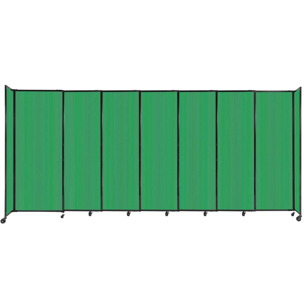 Room Divider Straight Wall Sliding Portable Partition Sound Absorbing Polycarbonate - SchoolOutlet