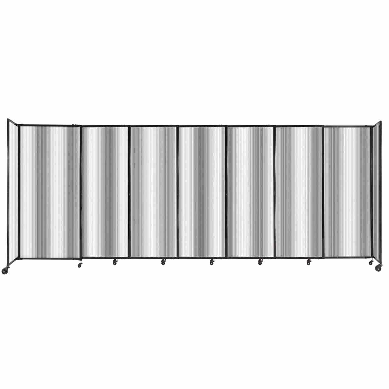 Room Divider Straight Wall Sliding Portable Partition Sound Absorbing Polycarbonate - SchoolOutlet