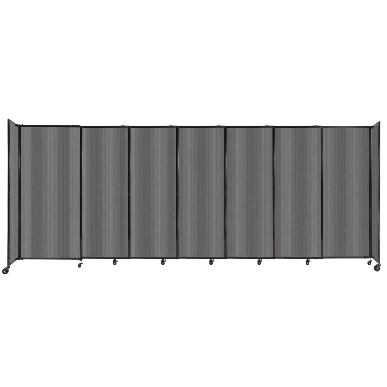 Room Divider Straight Wall Sliding Portable Partition Sound Absorbing Polycarbonate - SchoolOutlet
