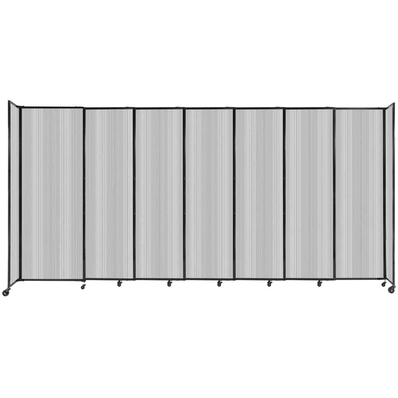 Room Divider Straight Wall Sliding Portable Partition Sound Absorbing Polycarbonate - SchoolOutlet