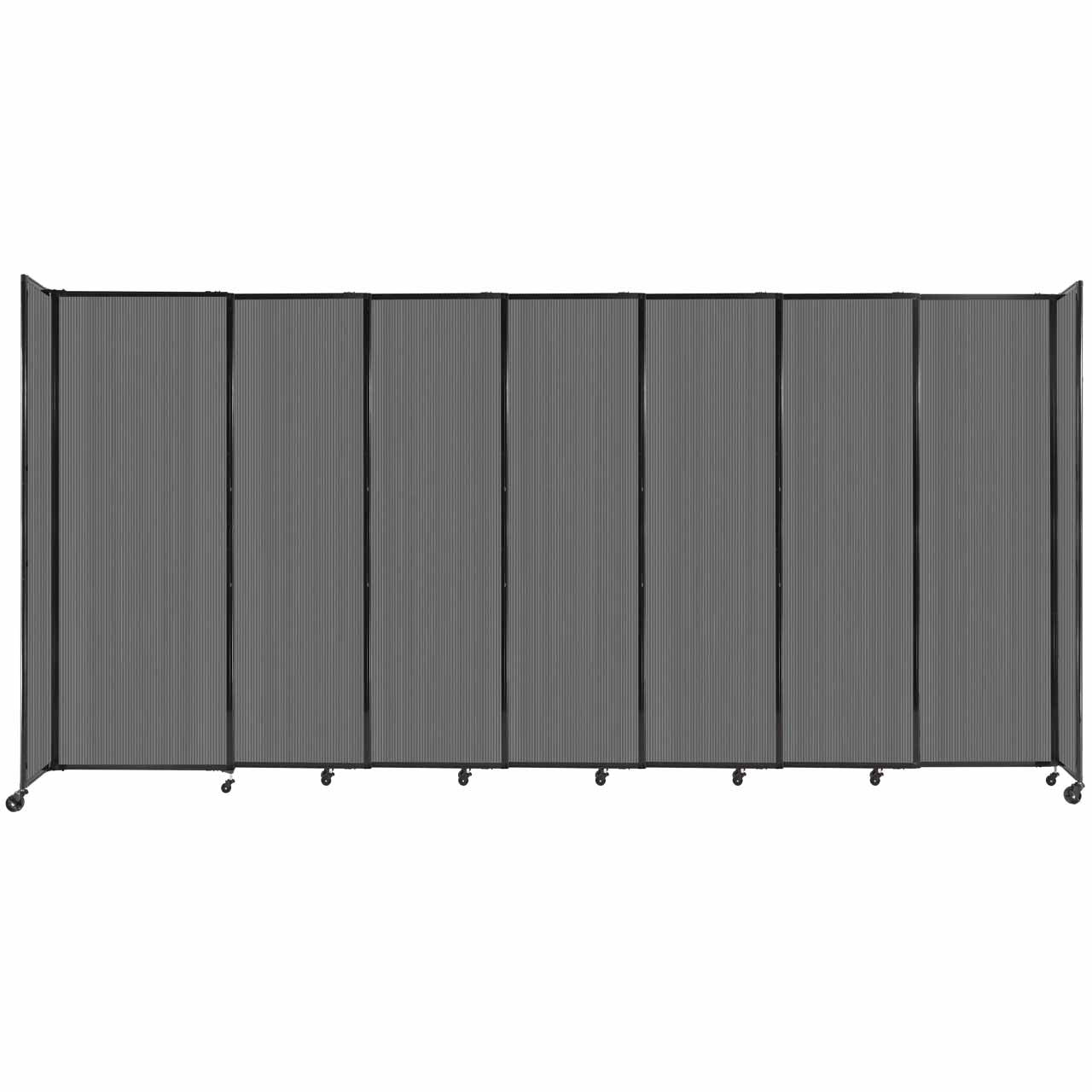 Room Divider Straight Wall Sliding Portable Partition Sound Absorbing Polycarbonate - SchoolOutlet