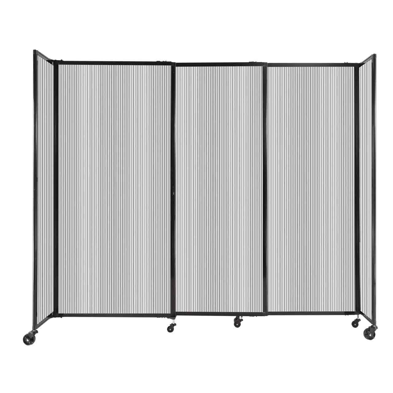 Room Divider Straight Wall Sliding Portable Partition Sound Absorbing Polycarbonate - SchoolOutlet