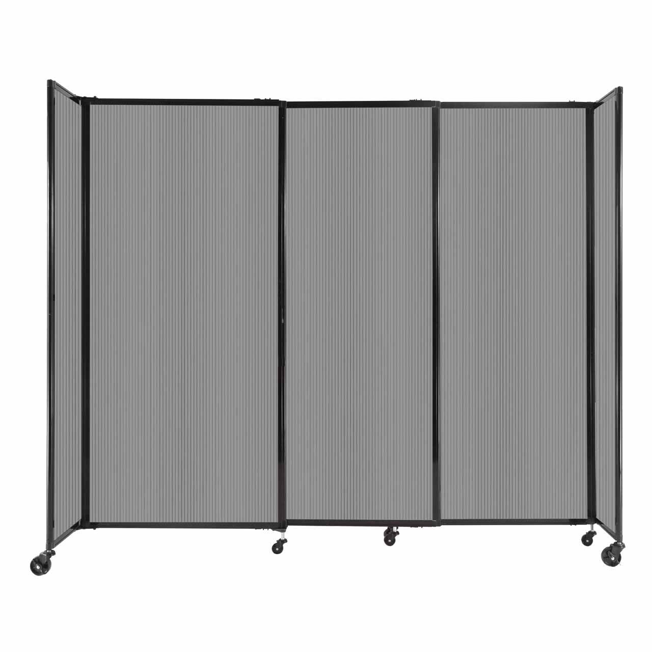 Room Divider Straight Wall Sliding Portable Partition Sound Absorbing Polycarbonate - SchoolOutlet