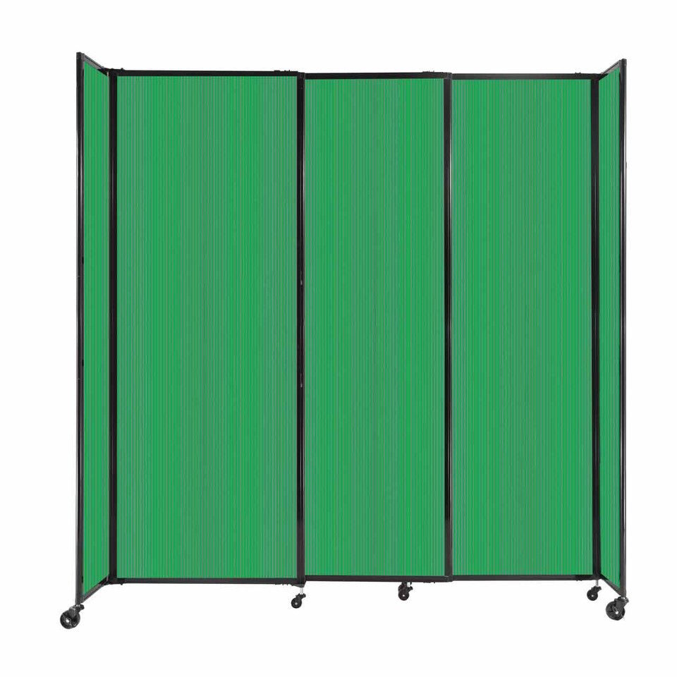 Room Divider Straight Wall Sliding Portable Partition Sound Absorbing Polycarbonate - SchoolOutlet