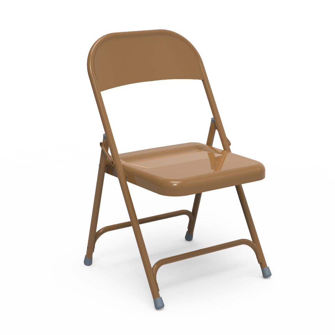 Virco 162 - Premium Steel Folding Chair with 1 Rear Leg Brace (Virco 162) - SchoolOutlet