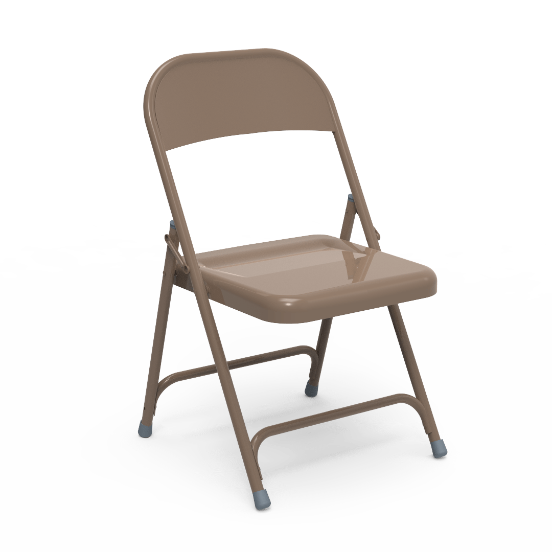 Virco 162 - Premium Steel Folding Chair with 1 Rear Leg Brace (Virco 162) - SchoolOutlet