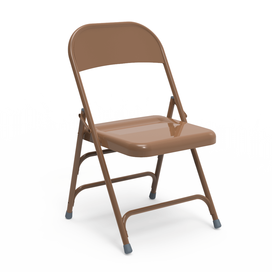 Virco 167 - Premium Steel Folding Chair with 2 Rear Leg Braces (Virco 167) - SchoolOutlet